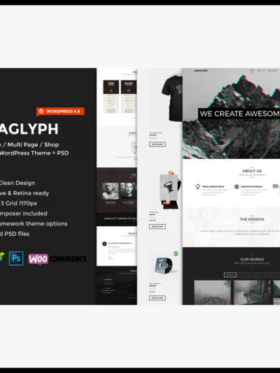 elements anaglyph one page multipage wordpress