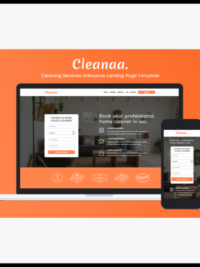 elements cleanaa cleaning services unbounce landing