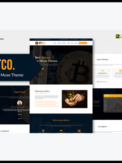 elements bitco bitcoin cryptocurrency muse template