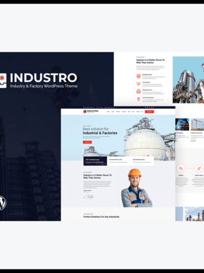 elements industro industry factory wordpress theme