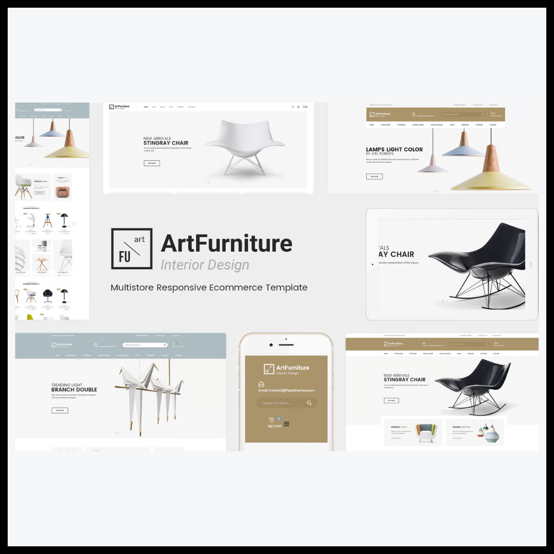 elements artfurniture responsive opencart theme
