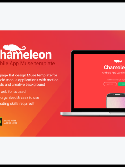 elements chameleon android app promo site muse