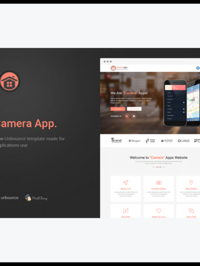 elements camera apps unbounce landing page