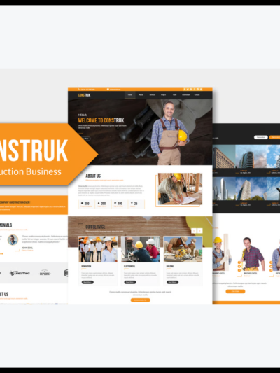 elements construk construction business muse template