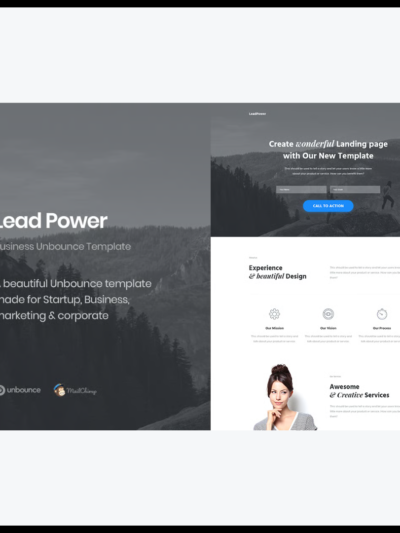 elements leadpower unbounce landing page template