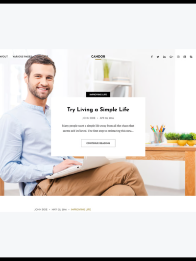 elements candor responsive wordpress blog theme