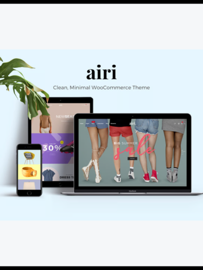 elements airi clean minimal woocommerce theme