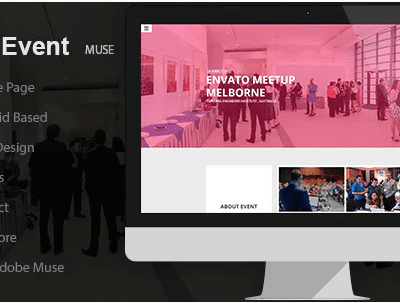 elements klank event event landing page muse template