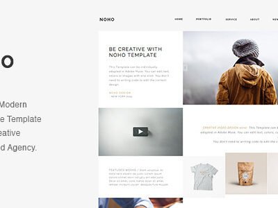 elements noho creative agency portfolio muse template