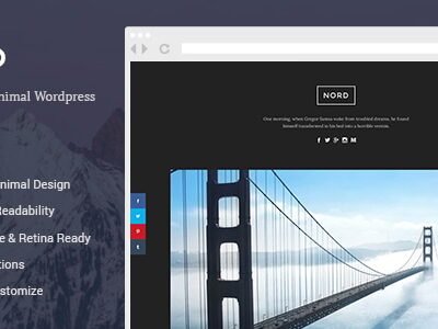 elements nord wordpress theme with focus on content