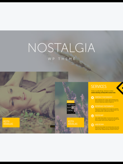 elements nostalgia responsive portfolio wordpress