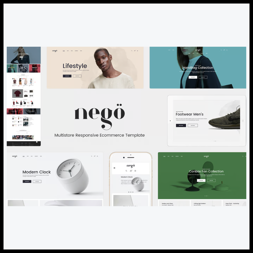 elements nego minimalist responsive magento theme