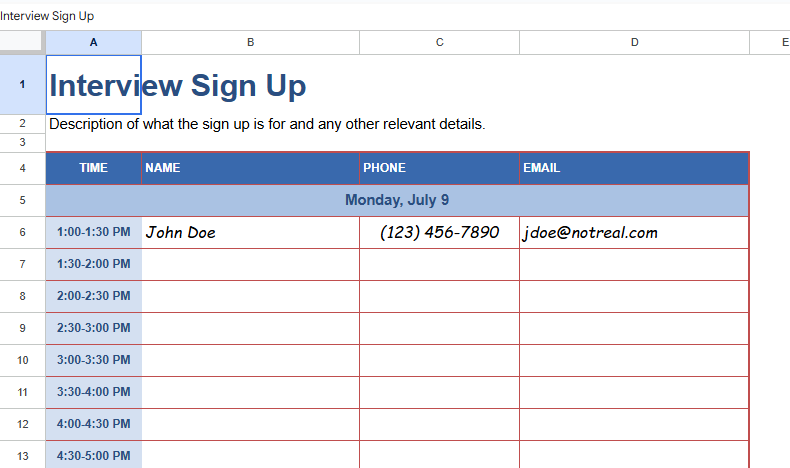 INTERVIEW LIST SHEET.xlsx