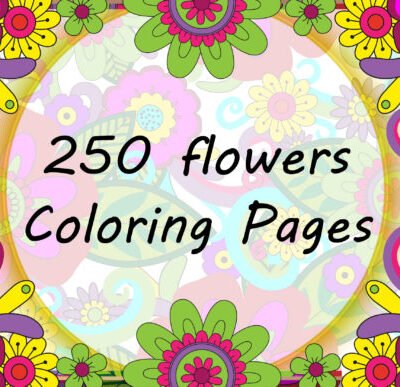 250+ Flowers Adult Coloring Pages-Bundle