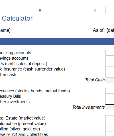 NET WORTH CALCULATOR.xlsx