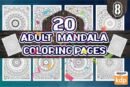 Mandala Adult Coloring Pages Kdp Vol 8