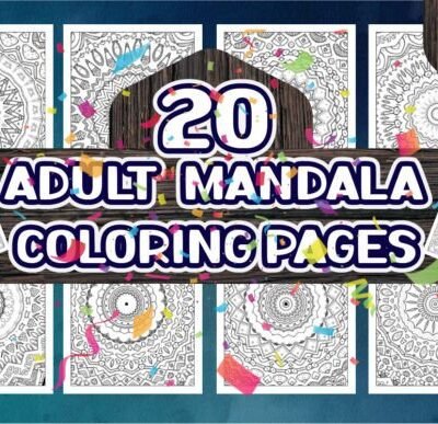 Mandala Adult Coloring Pages Kdp Vol 8