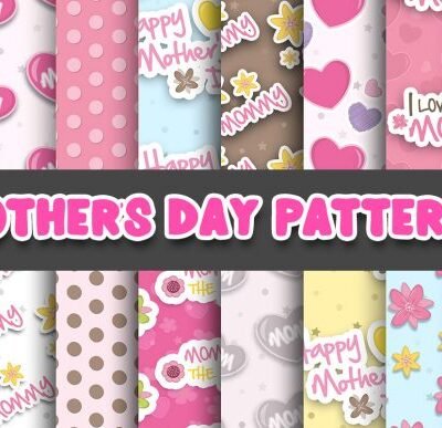 Mothers Day Digital Paper Patterns