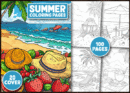 صفحة تلوين صيفية للكبار100 مجموعة