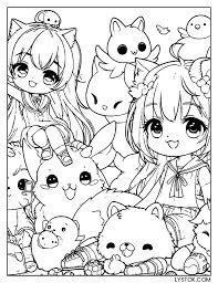 مجموعة 200 صفحة تلوين أنمي قوطي للكبار و 40 غلاف